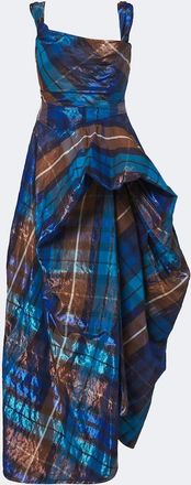 Vivienne Westwood Chichi draped plaid maxi dress