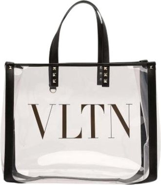 Valentino Pre-owned Tote Bags, female, Black, Size: ONE SIZE Pre-owned Vltn Tote Bag