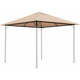 Quick-Star Ersatzdach F&uuml;r Garten Pavillon 3x3m Sand Pavillondach Ersatzbezug