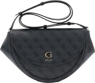 Guess Coleen Monogramme Flap Bag - Dames - Schoudertassen - Zwart - ONE Size - Tassen