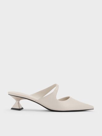 Charles & Keith Vada Asymmetric Sculptural Heel Pumps