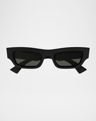 Gucci Men & apos;s GG1839SM Acetate Rectangle Sunglasses