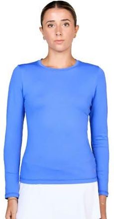 Sofibella UV Colors Womens Long Sleeve Tennis Shirt in Valley Blue at Nordstrom, Size X-Large