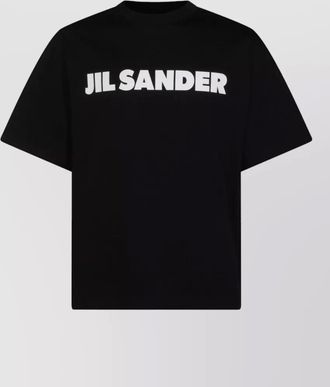 Jil Sander crew neck t-shirt short sleeves design