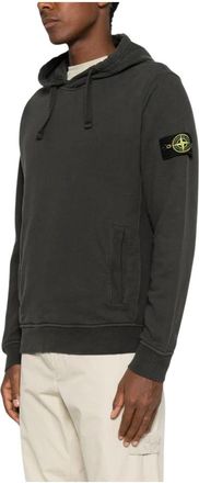 Stone Island Casual Hooded Zip-Up Sweater - Heren - Hoodies - Grijs - XL - Katoen - Hoodies & sweatvesten