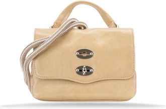 Zanellato Schoudertas - Dames - Handtassen - Beige - ONE Size - Leer - Tassen