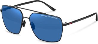 Porsche Design P8974 A775 Mens Sunglasses Black Size 61