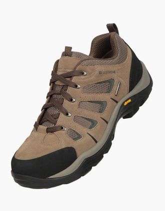 Mountain Warehouse Mens Mountain Warehouse Mens Field Extreme Suede Waterproof Walking Shoes - Green - Size: 11.5