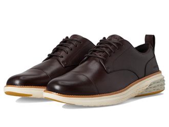 Cole Haan Grand Hurrion Cap Toe Oxford Mens Lace-up Boots Dark Chocolate/Ivory : 9.5 D - Medium, Leather