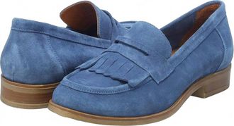 Miz Mooz Womens Ilona Loafer In Blue Suede