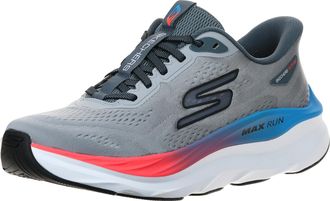 Skechers Mens Max Run Hands Free Slip-ins Trainers, Grey multi-coloured, 11.5 UK