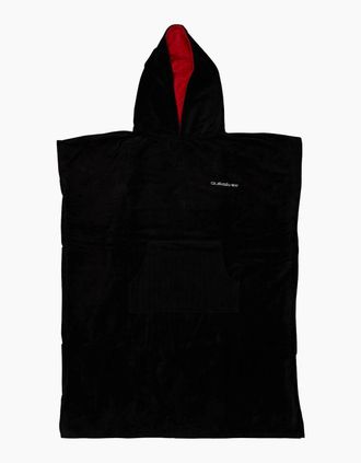 Quiksilver Mens Quiksilver Mens Beach Towel Hooded Beach Towel - Black - Size: 54/56/46/48/50/52/30/42/44/34/36/38/40/32