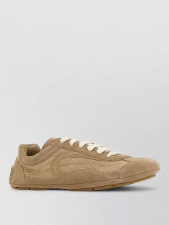 Prada suede low-top sneakers