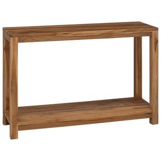 vidaXL Tavolo Consolle Naturale 110 X 35 X 75 Cm Legno Di Teak Solido Vidaxl