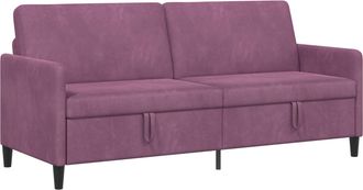 vidaXL Sof&aacute; Con Almacenamiento Morado 192 X 78 X 87 Cm Poli&eacute;ster Vidaxl