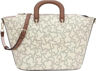 Tous Tous, Tassen, Dames, Beige, ONE Size, Leer, Kaos Icon Tote Bag