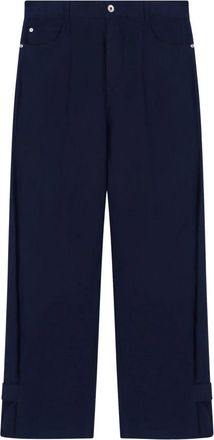 Emporio Armani Wide Broeken - Dames - Wijde Broeken - Blauw - W26 - Broeken
