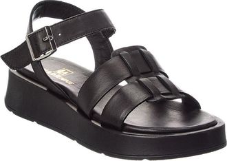 La Canadienne Acorn Leather Platform Sandal