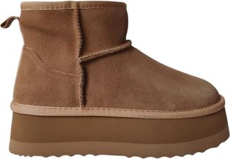 Ga&euml;lle Paris High Suede Eskimo Boot - Dames - Winterlaarzen - Bruin - 36 EU - Leer - Schoenen