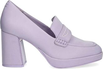 Clarks x Martine Rose 85mm loafer-style pumps - women - Leather/Rubber/Recycled Nylon - 6.5 - Purple