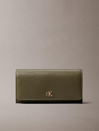 Calvin Klein Cartera Larga Con Herraje De Monograma