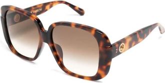 Linda Farrow Lfl 1401 C2 SUN Zonnebril - Dames - Zonnebrillen - Bruin - 59 MM - Accessoires