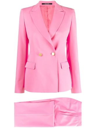 Tagliatore flared double-breasted suit - Pink