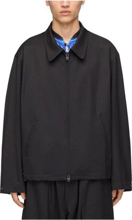 Yohji Yamamoto Heren, Jassen, Zwart, Maat: M Wol