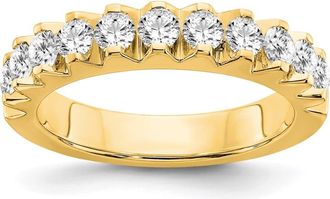 Diamond2Deal 14k Yellow Gold Lab Grown Diamond Wedding Band Ring 1Ct Clarity- VS Color- G-H