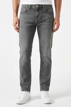 Tommy Jeans Regular-fit-Jeans TOMMY JEANS SCANTON SLIM BI0177, Herren, Gr. 38, L&auml;nge 34, denim grau, Denim/Jeans, Obermaterial: 99% Baumwolle, 1% Elasthan, slim f