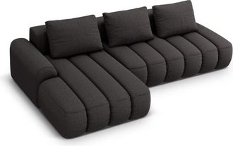 CXL by Christian Lacroix Sof&aacute; cama esquinero con ba&uacute;l 4 plazas tejido estructural gris oscuro