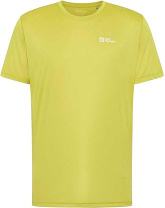 Jack Wolfskin Heren Tech Logo T-Shirt (Chartreuse)