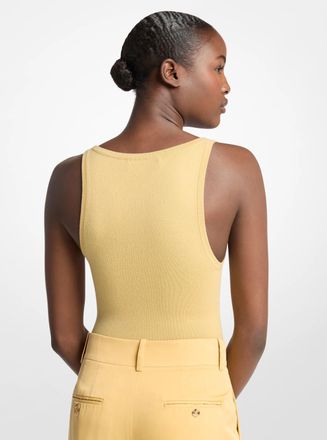 Michael Kors Stretch Cashmere Blend Bodysuit