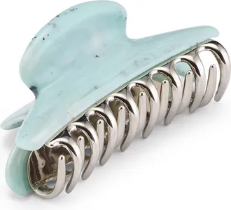 Lelet NY Colette Elongated Claw Clip in Aquamarine at Nordstrom