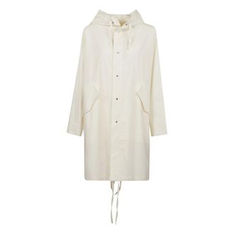 Jil Sander Parkas, female, Beige, Size: XS Waterproof Cotton Parka Coat