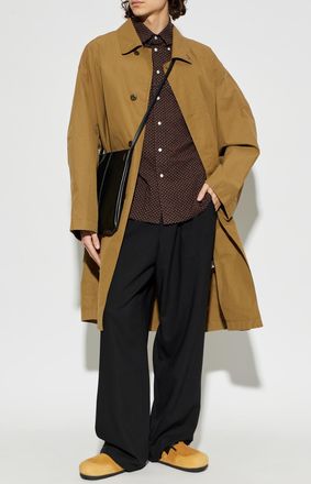 Christophe Lemaire Cotton Shirt, Mens, Brown