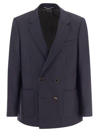 Pantaloni Torino Double Breasted Jacket In Wool Blend