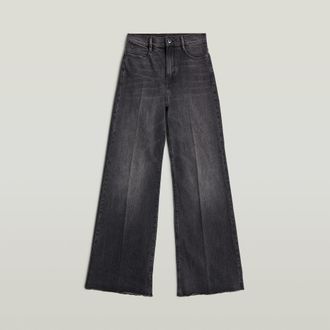 G-Star Deck Ultra High Wide Leg Jeans - Grijs - Dames