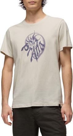 Prana Heritage Nautilus Organic Cotton Graphic T-Shirt in Beach Pebble at Nordstrom, Size Xx-Large