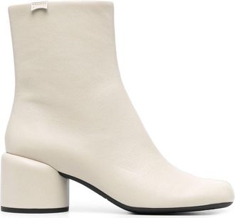 Camper Niki 60mm ankle boots - women - Recycled Polyester/Acrylonitrile Butadiene Styrene (ABS)/Calf Leather/Calf Leather - 38 - Neutrals