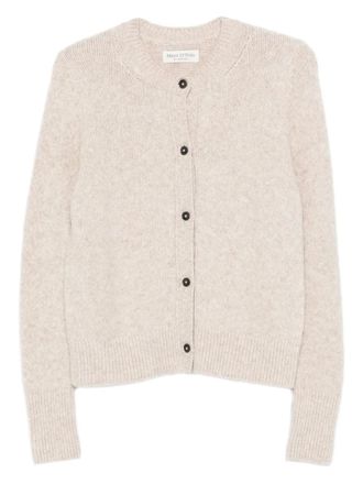 Marc O'Polo buttoned cardigan - women - Organic Cotton/Polyamide/Alpaca Wool/Virgin Wool - M - Neutrals