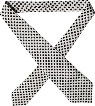 Dolce & Gabbana Ties, female, Black, Size: ONE SIZE Polka Dot Silk Necktie