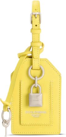 Dolce & Gabbana Portachiavi in pelle - Giallo