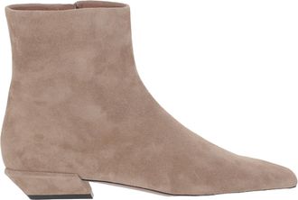 PARIS TEXAS Beige Pointed Toe Leather Boots