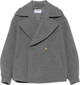 Moschino Blazer de seda y nailon - Jackets - Hombre - Gris - XL