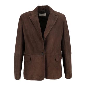 Antonelli Giacca in pelle - - Jackets - Donna - Marrone - M