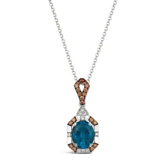 Le Vian Ladies Semi-Precious Pendant Necklace set in 14K Vanilla Gold LABF 40