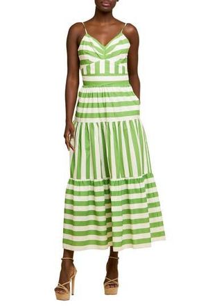 Ciebon Vivienne Maxi Sundress in Green Multi at Nordstrom Rack, Size X-Small