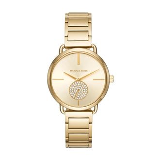 Michael Kors Portia Horloge - Dames - Horloges - Geel - ONE Size - Accessoires
