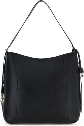 Hogan Hobo Tas - Dames - Schoudertassen - Zwart - ONE Size - Leer - Tassen